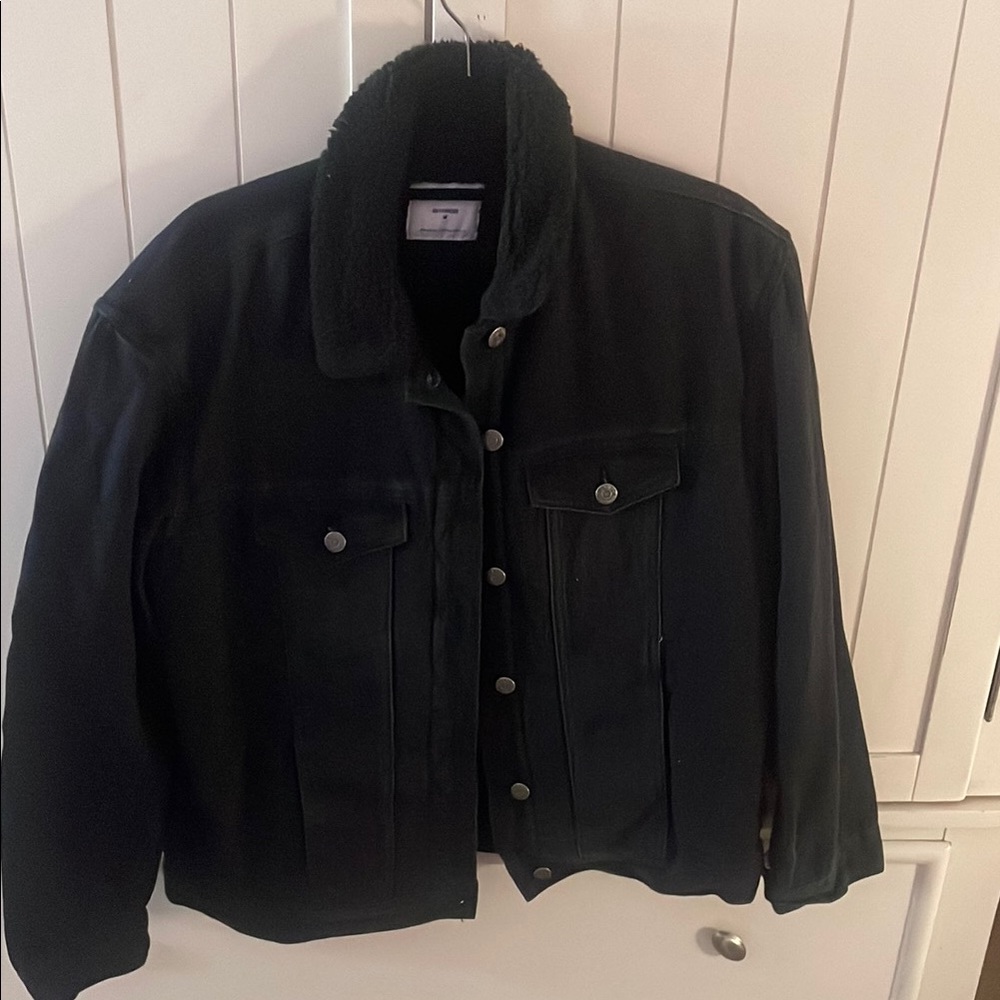 Old Navy Black Jean Jacket Casual Denim Outerwear